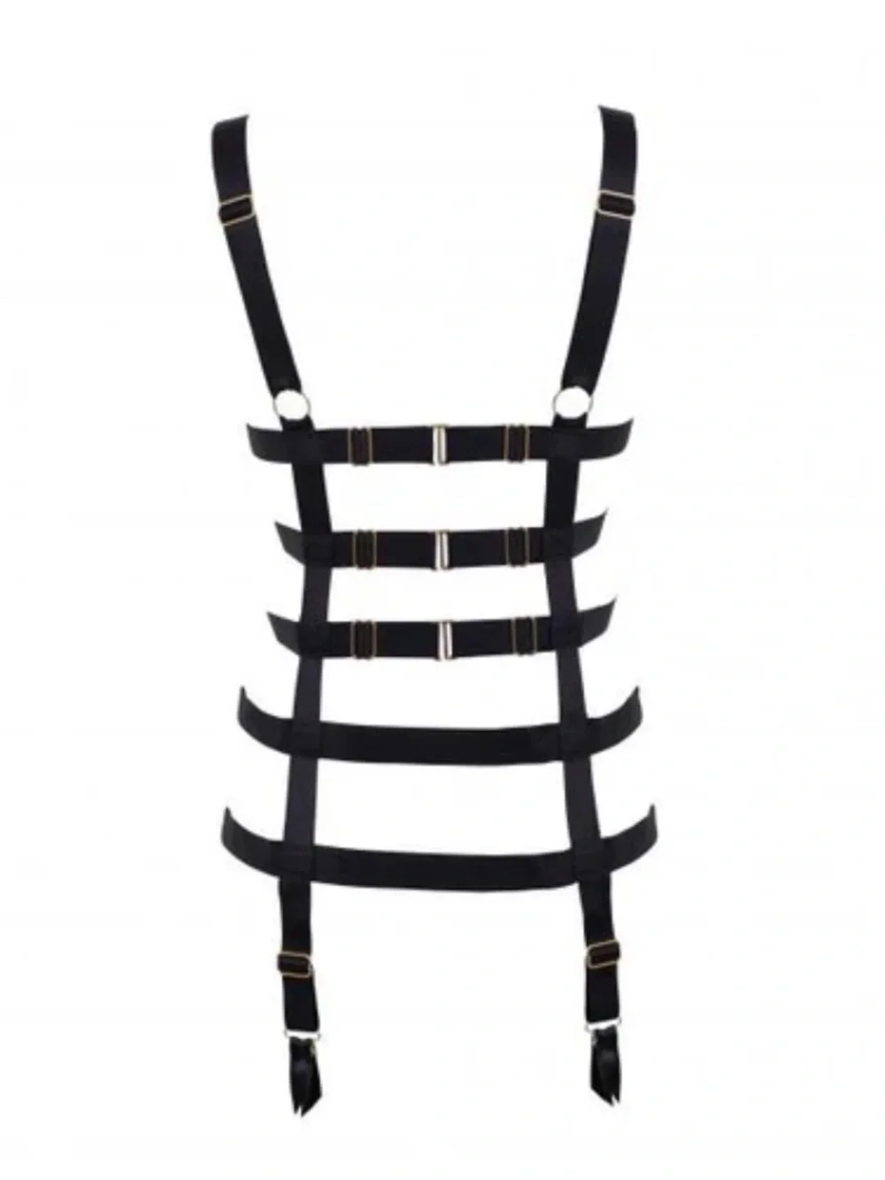 NWT Bluebella Black Strappy Cage Corset Harness